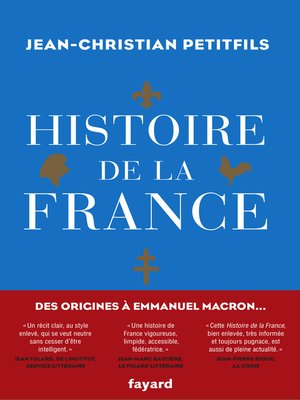 cover image of Histoire de la France